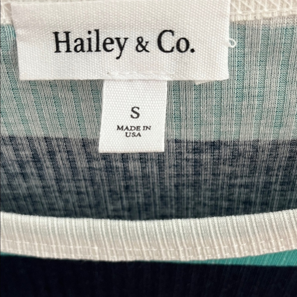 Colorful Striped Knot-Front Tee by Hailey & Co. - Picture 2 of 7